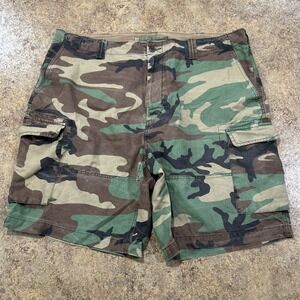 Polo Ralph Lauren Relaxed Fit Men's Shorts Size 40 Camo Cargo Green Brown Pocket